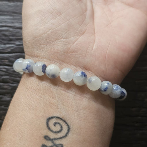 Dumortierite Blue Needle Crystal Bracelet | Spiritual Activation