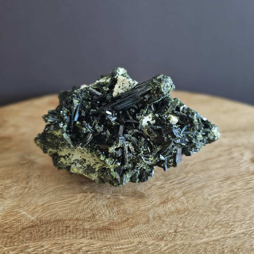 Epidote & Clear Quartz | Cluster 624gms