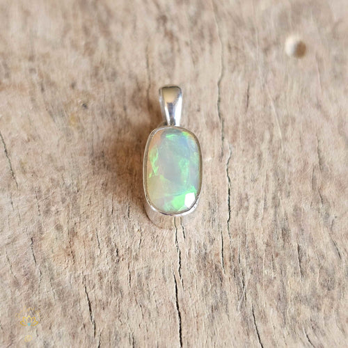 Ethiopian Opal Faceted Pendant | Joyful Expression