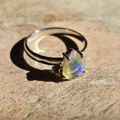 Ethiopian Opal Ring | Rainbow Cherub