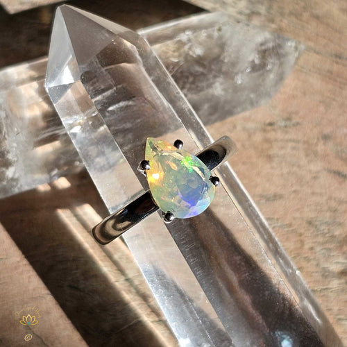 Ethiopian Opal Ring | Rainbow Cherub