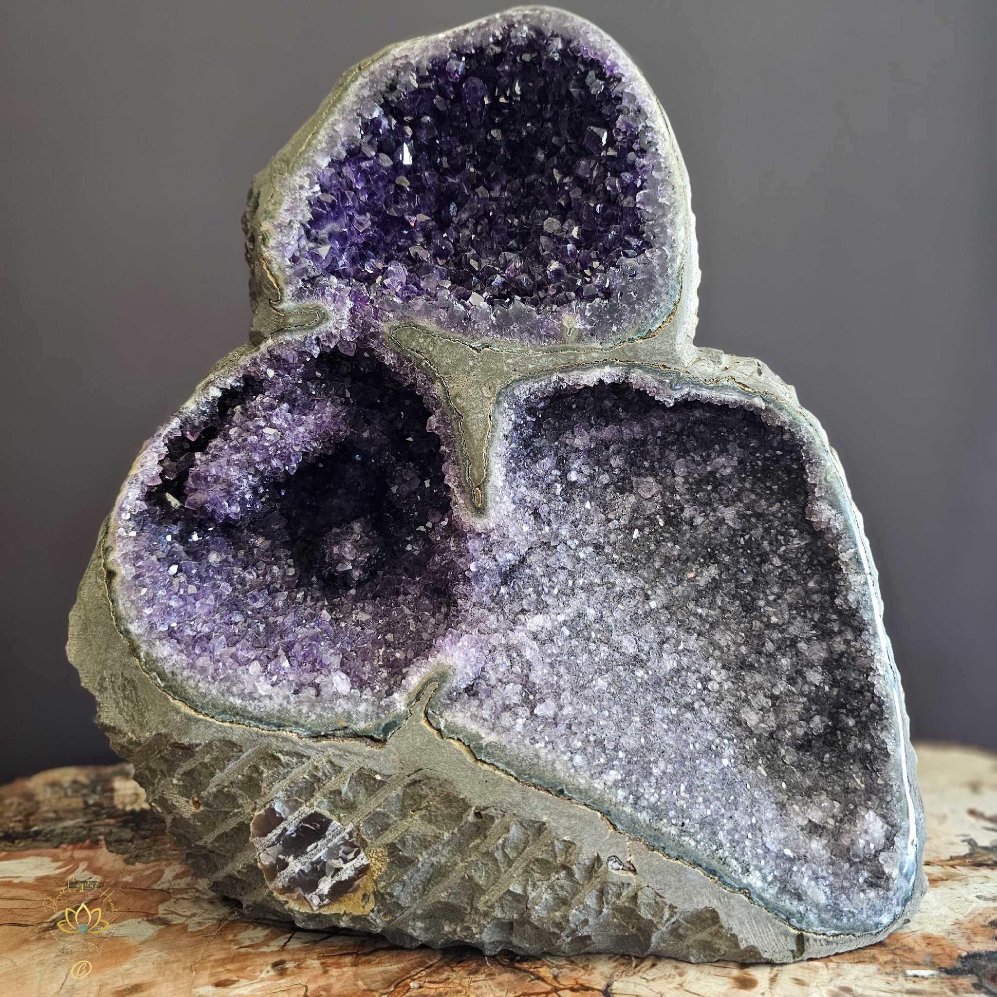 Extra Special Grade Amethyst | Tri-Chamber Geode 12.1kgs – Divine ...