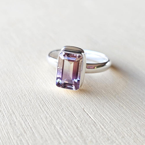 Faceted Ametrine Ring | Duality