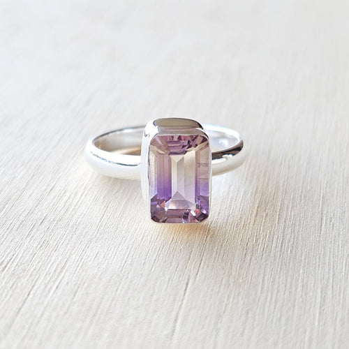 Faceted Ametrine Ring | Duality