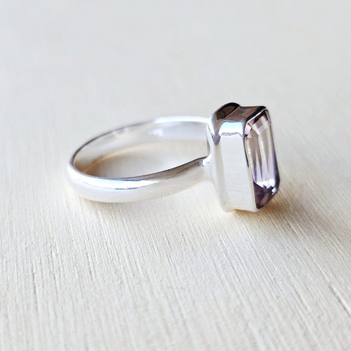 Faceted Ametrine Ring | Duality