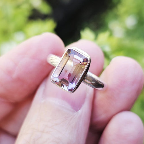 Faceted Ametrine Ring | Duality