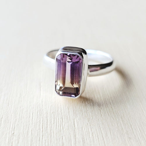 Faceted Ametrine Ring | Inner Transformation