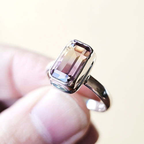 Faceted Ametrine Ring | Inner Transformation