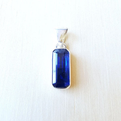 Faceted Blue Kyanite Pendant | Mean What You Say
