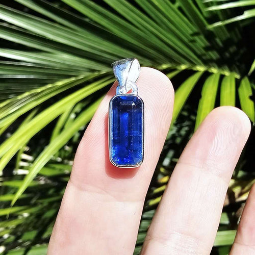 Faceted Blue Kyanite Pendant | Mean What You Say