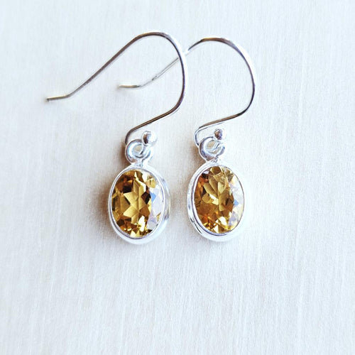 Citrine Faceted Earrings | Spark Of Abundance