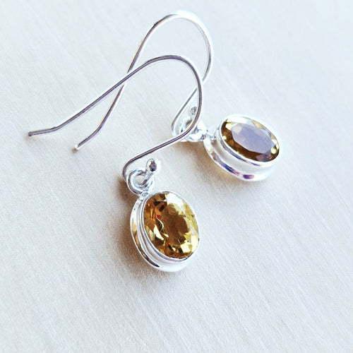Citrine Faceted Earrings | Spark Of Abundance