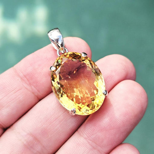 Faceted Citrine Pendant | Abundant Ally