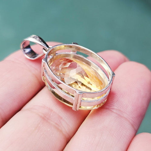 Faceted Citrine Pendant | Abundant Ally