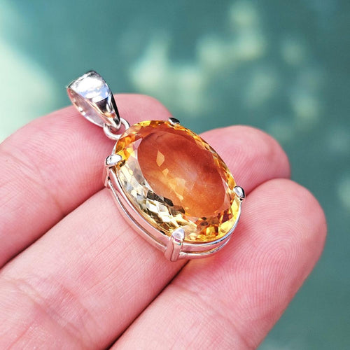 Faceted Citrine Pendant | Energetic Regeneration