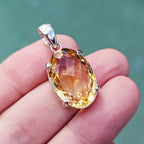 Faceted Citrine Pendant | Light Guardian