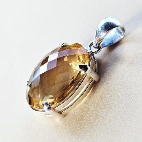 Faceted Citrine Pendant | Light Guardian