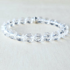 Faceted Clear Quartz Bracelet | Amplify Your Energy