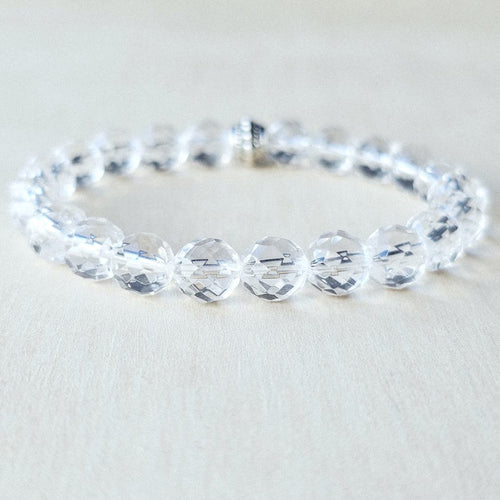 Faceted Clear Quartz Bracelet | Amplify Your Energy