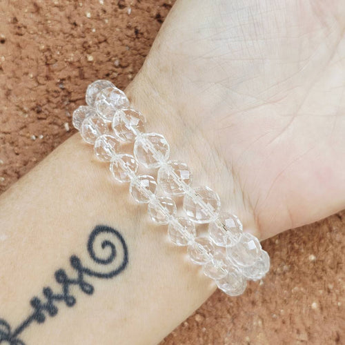 Faceted Clear Quartz Bracelet | Amplify Your Energy