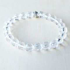 Faceted Clear Quartz Bracelet | Amplify Your Energy