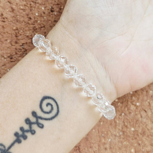 Faceted Clear Quartz Bracelet | Amplify Your Energy