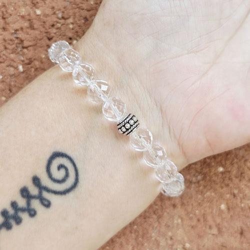 Faceted Clear Quartz Bracelet | Amplify Your Energy
