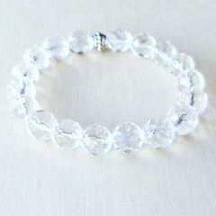 Faceted Clear Quartz Bracelet | Amplify Your Energy