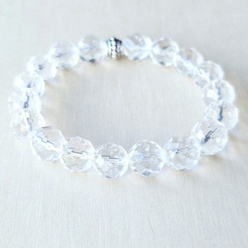 Faceted Clear Quartz Bracelet | Amplify Your Energy