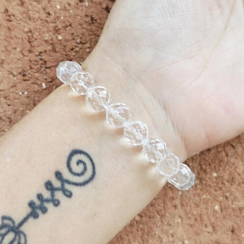Faceted Clear Quartz Bracelet | Amplify Your Energy