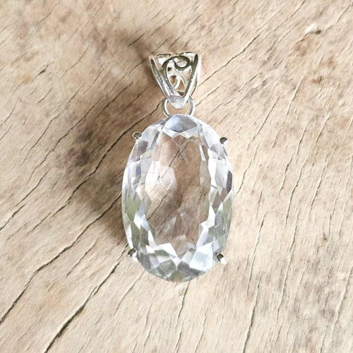 Faceted Clear Quartz Pendant | Infinite Possibilities