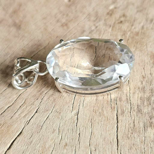 Faceted Clear Quartz Pendant | Infinite Possibilities