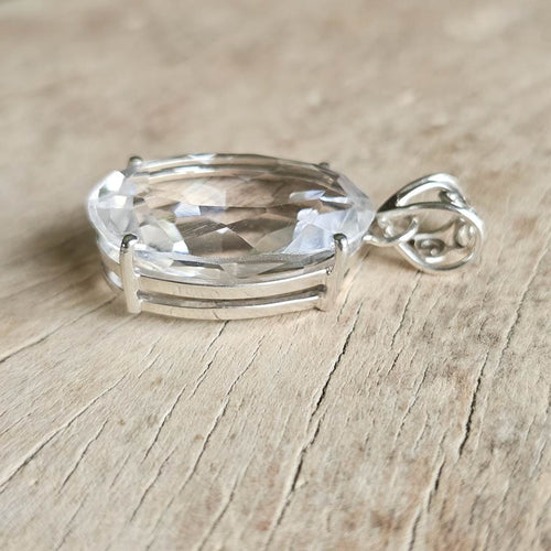 Faceted Clear Quartz Pendant | Infinite Possibilities