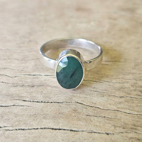 Faceted Emerald Ring | Emerald Bridge