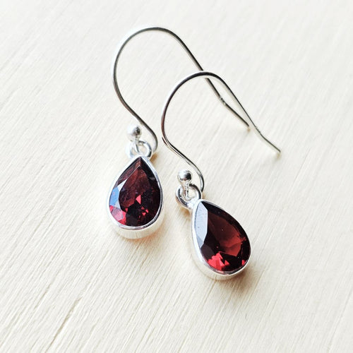 Faceted Garnet Earrings | Inner Light
