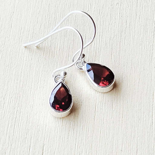 Faceted Garnet Earrings | Inner Light