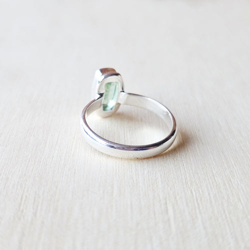 Faceted Green Kyanite Ring | Ring Of Renewal