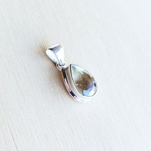 Faceted Libyan Desert Glass Pendant | Pharaoh's Light