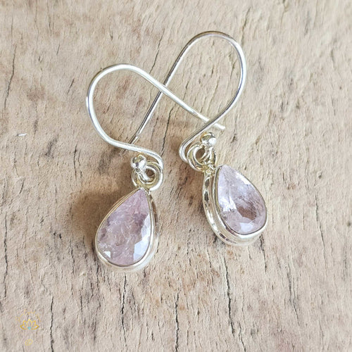 Faceted Morganite Earrings | Vibrational Flow