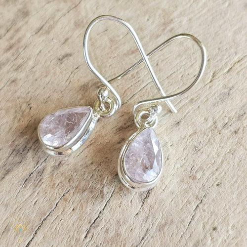 Faceted Morganite Earrings | Vibrational Flow