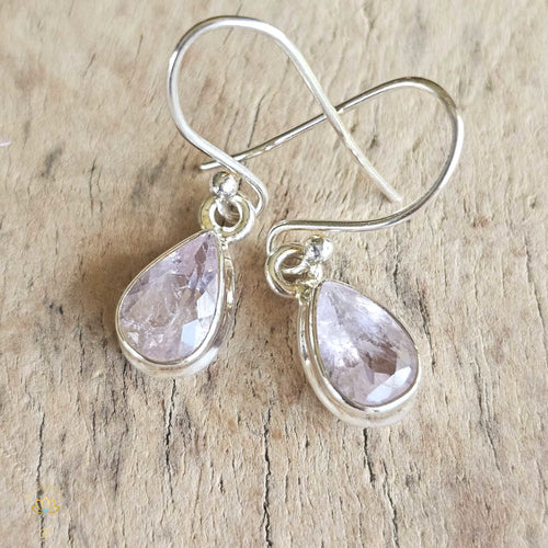 Faceted Morganite Earrings | Vibrational Flow