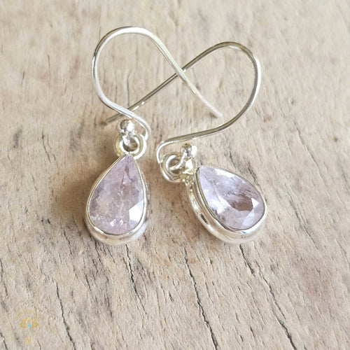 Faceted Morganite Earrings | Vibrational Flow