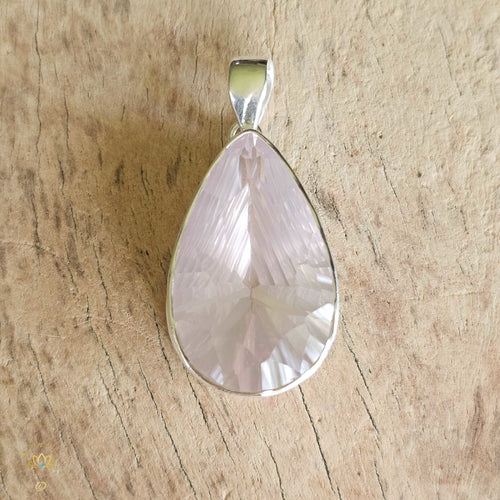 Faceted Rose Quartz Pendant | Self Love Activation