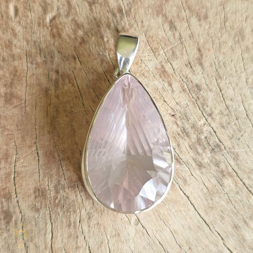 Faceted Rose Quartz Pendant | Self Love Activation