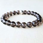 Faceted Smoky Quartz Bracelet | Inner Strength
