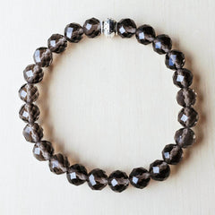 Faceted Smoky Quartz Bracelet | Inner Strength