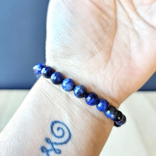 Faceted Sodalite Bracelet | Channeled Clarity