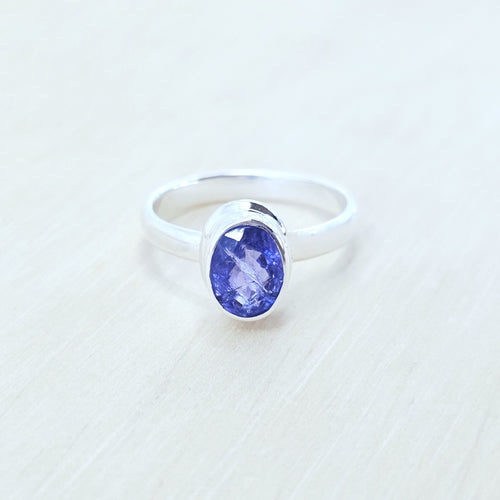 Faceted Tanzanite Ring | Deep Quiet