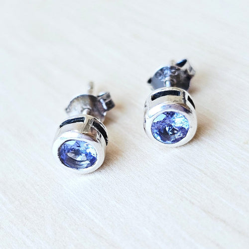 Faceted Tanzanite Studs | Calm Current
