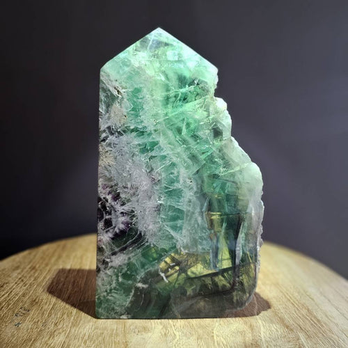 Feathered Green Fluorite | Semi Polished Obelisk 1.8kgs